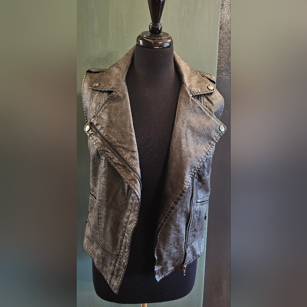 Black Swan Leather Vest